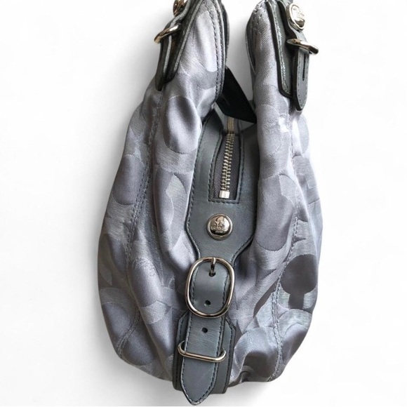 Coach Hobo Style Shoulder Bag F1073 Large Purse Gray. - Picture 5 of 15